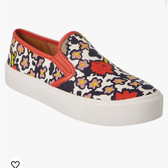 COACH Cameron Womens Chalk/Coral/Multi Slip On Loafer Shoes size 6.5 - Picture 2 of 9